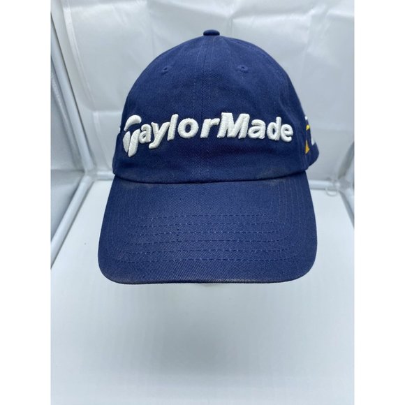 TaylorMade Blue Baseball Hat Cap Adjustable Strap-back r7 TMAX - Picture 1 of 8